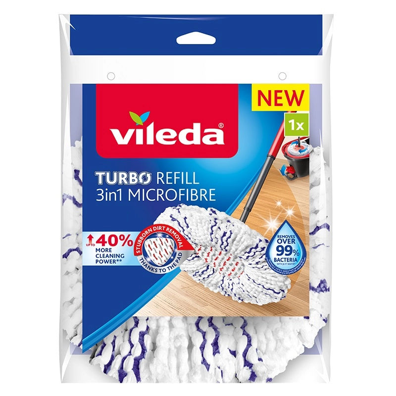 Wkład wymienny do mopa trójkątnego Vileda Easy Wring&Clean Turbo 3in1