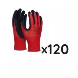 Rękawice Donau Safety Super Latex Kat. II Rozm. 6 Czerwone /DONAU SAFETY 120 szt.