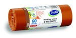 Worki Na Śmieci LDPE Do Segregacji Odpadów „BIO” 60L A'14 z Uszami Brązowe /Stella