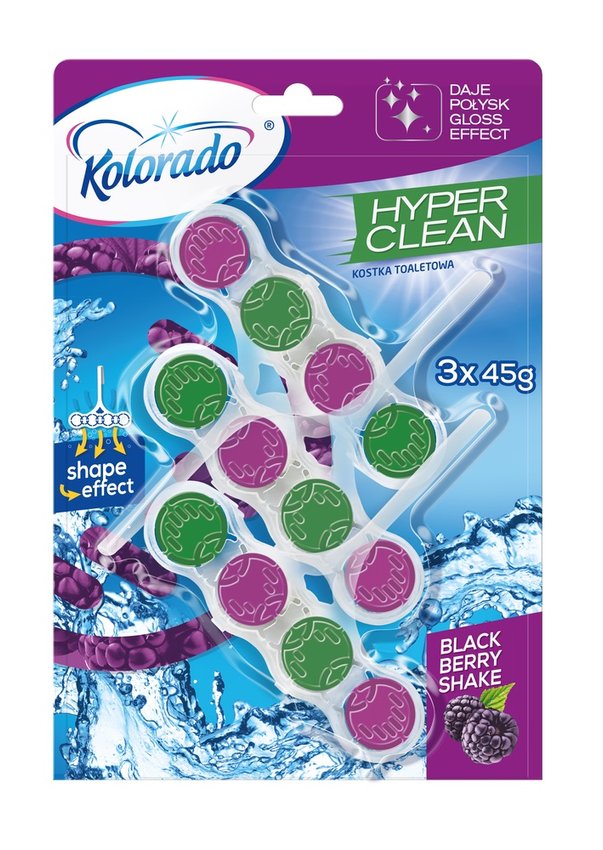Kostka do WC 45g A'3 Hyper Clean Blackberry Shake / Kolorado