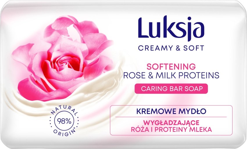 Mydło Luksja Creamy 90g Róża i Mleko