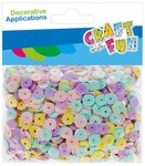 Cekiny pastelowe okrągłe 42,5g Mix /Craft With Fun 531732