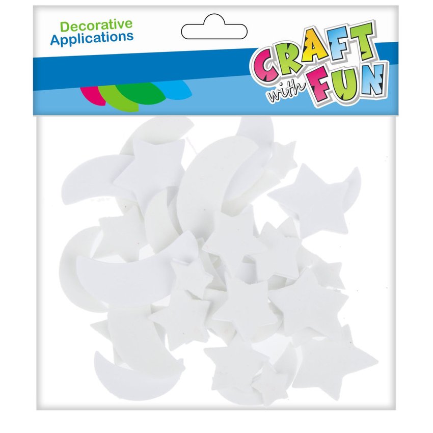 Naklejki piankowe samoprzylepne Gwiazdki Fluo  /Craft With Fun 463731