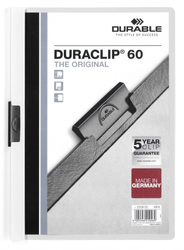 Skoroszyt z Klipem A4 PVC Duraclip 60 Kartek Biały /Durable 220902