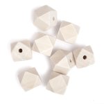 Drewniane koraliki, geometryczne 20mm 8szt. /DpCraft