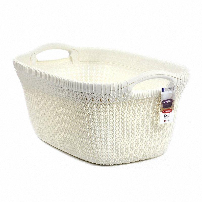 Kosz Do Magla 40L Knit Kremowy / Curver 228393