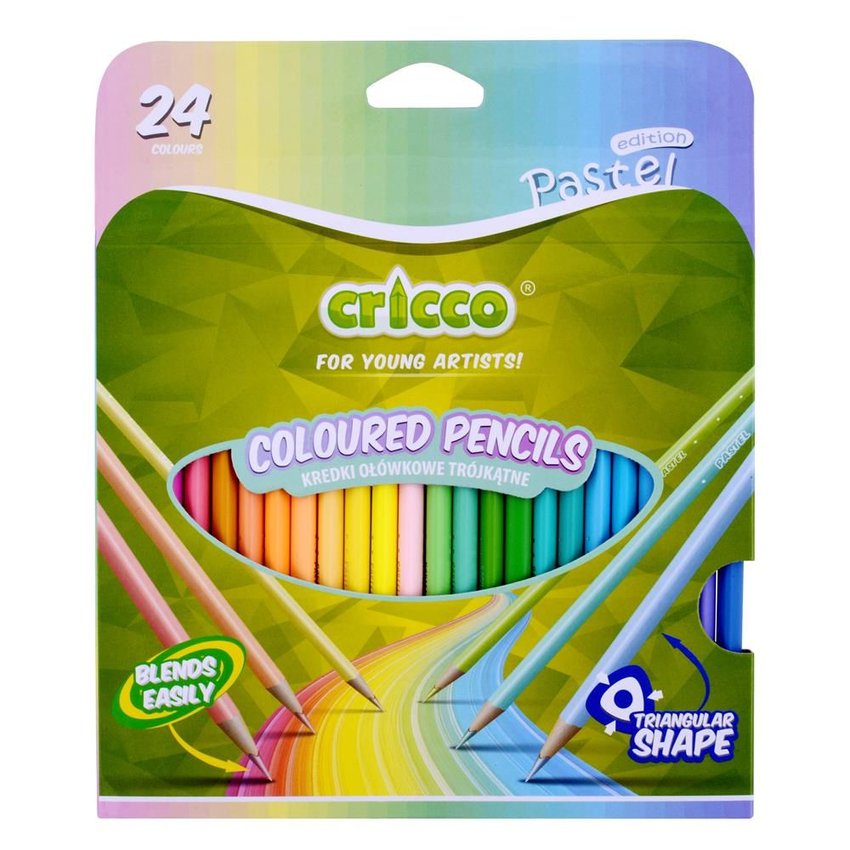 Display Cricco Na Ladę Kredki Pastel Plus 60 Elementów