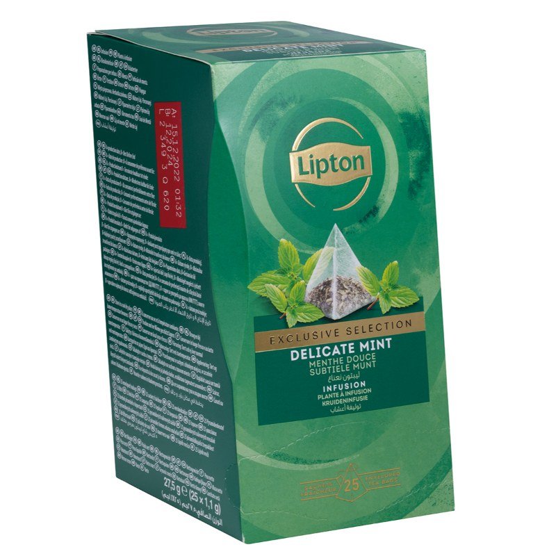 Herbata Lipton Piramidki Exclusive Selection Mięta 25 Torebek