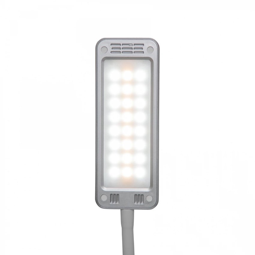 Lampa Biurkowa Led Maulpearly, Możliwość Regulacji Światła Srebrna