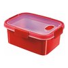 Pojemnik Na Żywność Prostokątny Smart Micro-Wave Steamer 1,2L Czerwony / Curver 232584