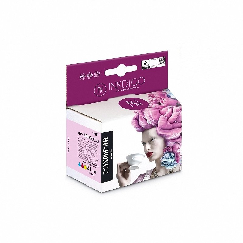 Tusz do HP 300XL Color -2 D1660/ D2560/F2480/C4670 Kolor  /Inkdigo