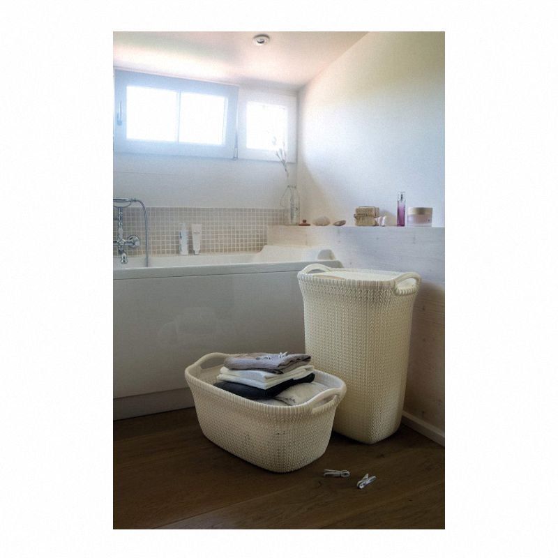 Kosz Do Magla 40L Knit Kremowy / Curver 228393