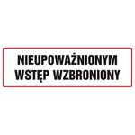 Znak TDC Nieupoważnionym Wstęp Wzbroniony 1  /TDC