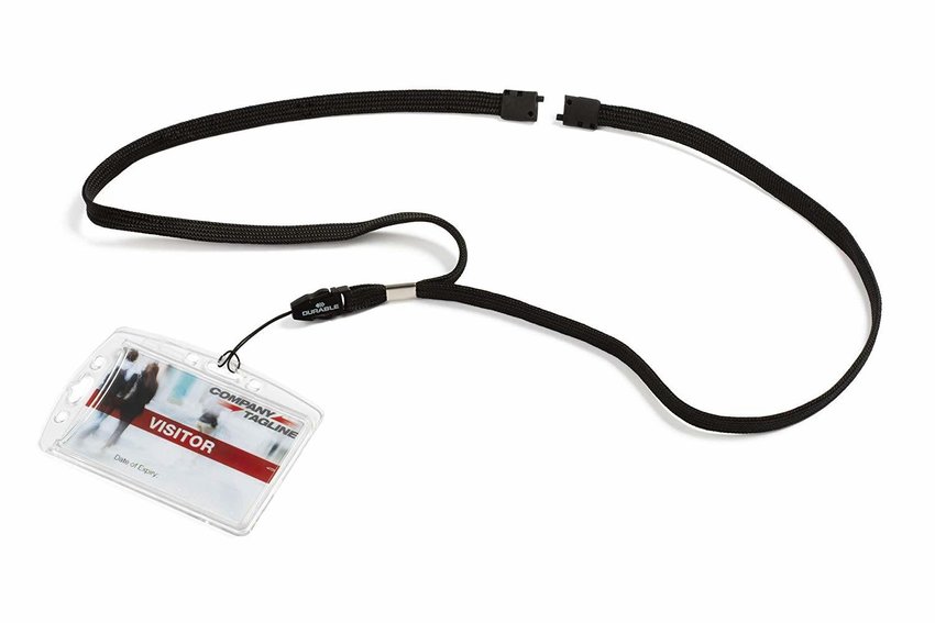Czarna smycz 10mm długość 44 cm z pętelką op. 10 szt. / Durable