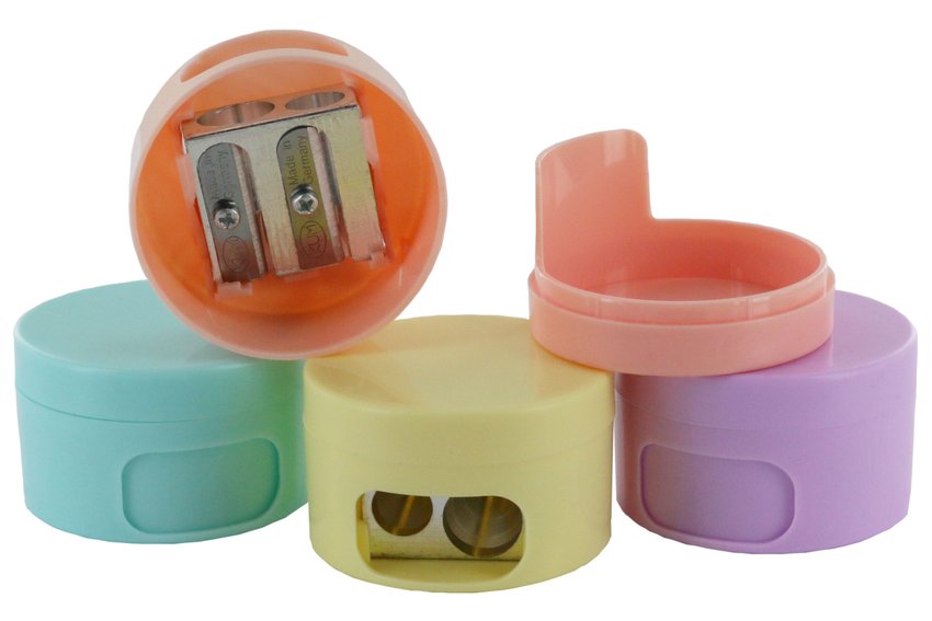 Temperówka Kum Podwójna Z Pojem.Metalowa Pastell