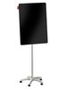 Flipchart Mobilny Memobe, Szklany Czarny, Suchościeralny Magnetyczny, Star, 70X100Xh220 Cm