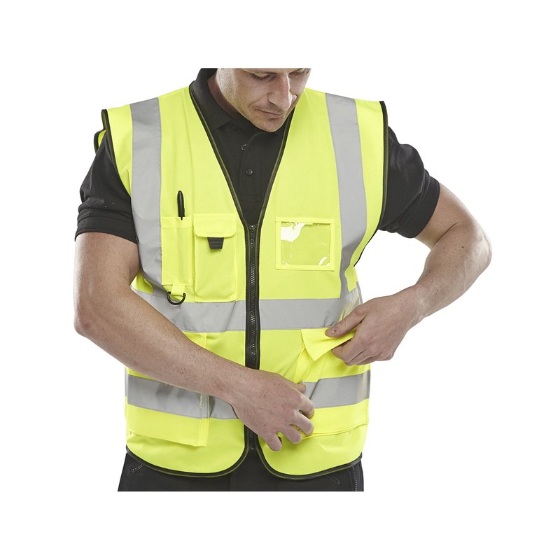 Kamizelka Ostrzegawcza Beeswift Executive Rozm. 4XL Żółta  /BEESWIFT