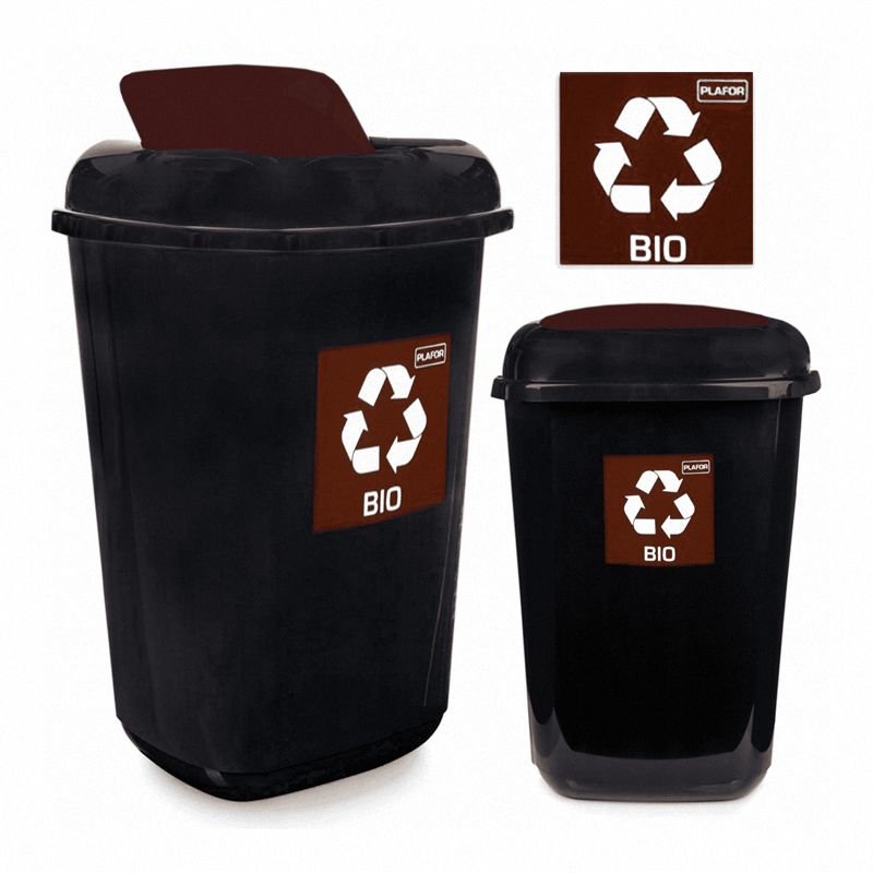 Kosz na Śmieci Quatro 45L Brązowy BIO / Plafor