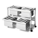 Wózek Na Teczki Zawieszkowe System File Trolley 200 Multi Duo Szary /Durable 379210