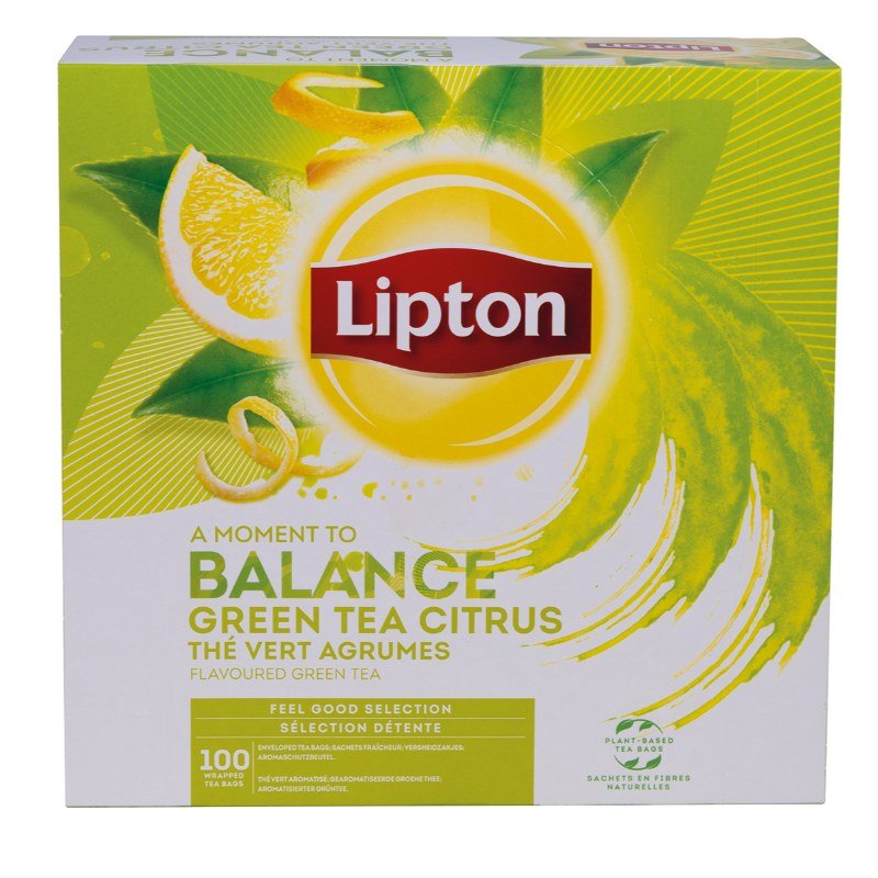 Herbata Lipton Green Tea Citrus 100 Torebek