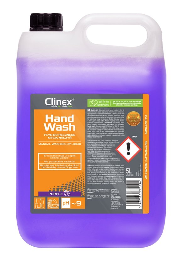 Płyn CLINEX HandWash do ręcznego mycia naczyń purple 5l