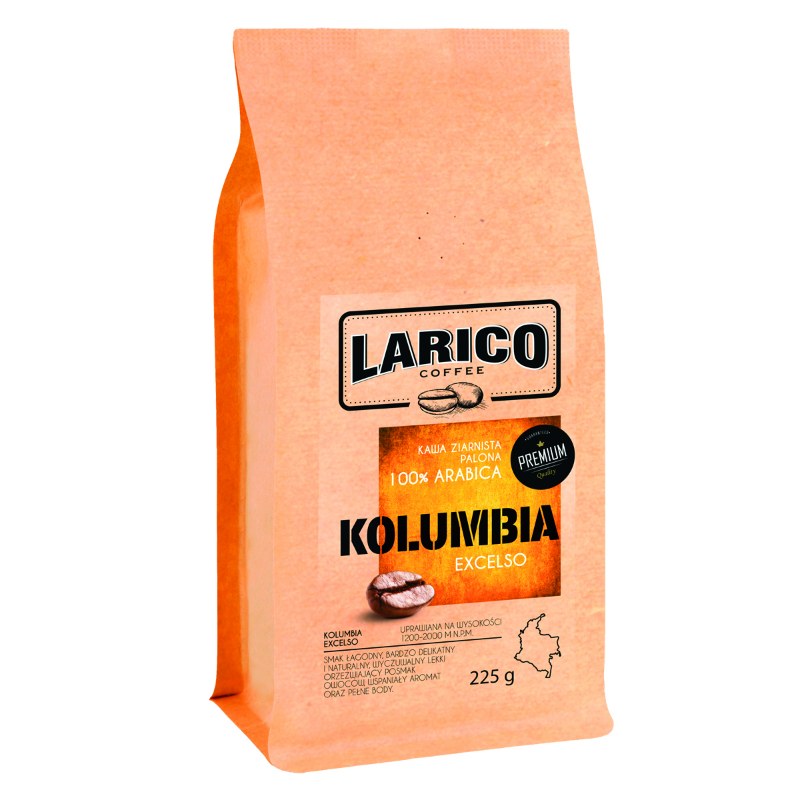 Kawa Larico Kolumbia Excelso Ziarnista 225g