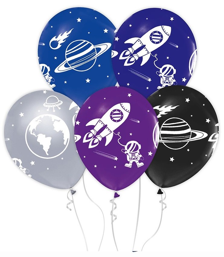 Balony Kosmos, 12"/ 5 szt.  /GoDan