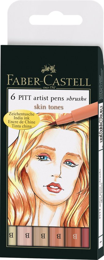 Pitt Artist Pen Skin Etui 6 szt. Faber-Castell