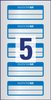 Etykiety Inwentaryzacyjne 2 Liniowe Avery 50x20 10/A4 A'5 Srebrno-Niebieskie No.6910