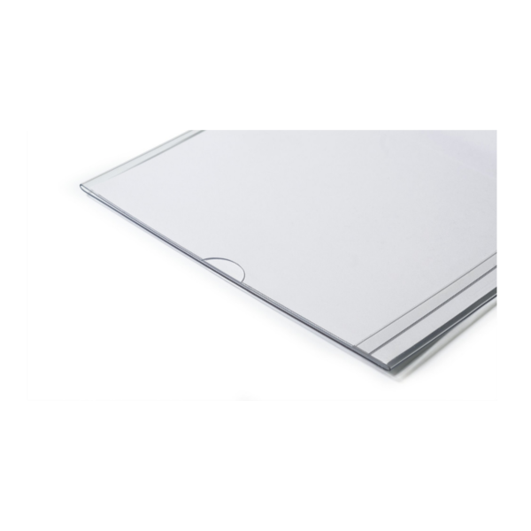 Szyld Regałowy i Alejkowy Magnetyczny A5 Pionowy Przezroczysty /Durable 187219