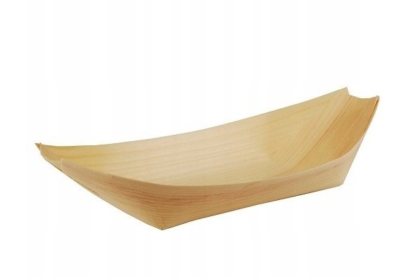 Miseczki Fingerfood z drewna "łódka" 11cm 50szt. /Papstar