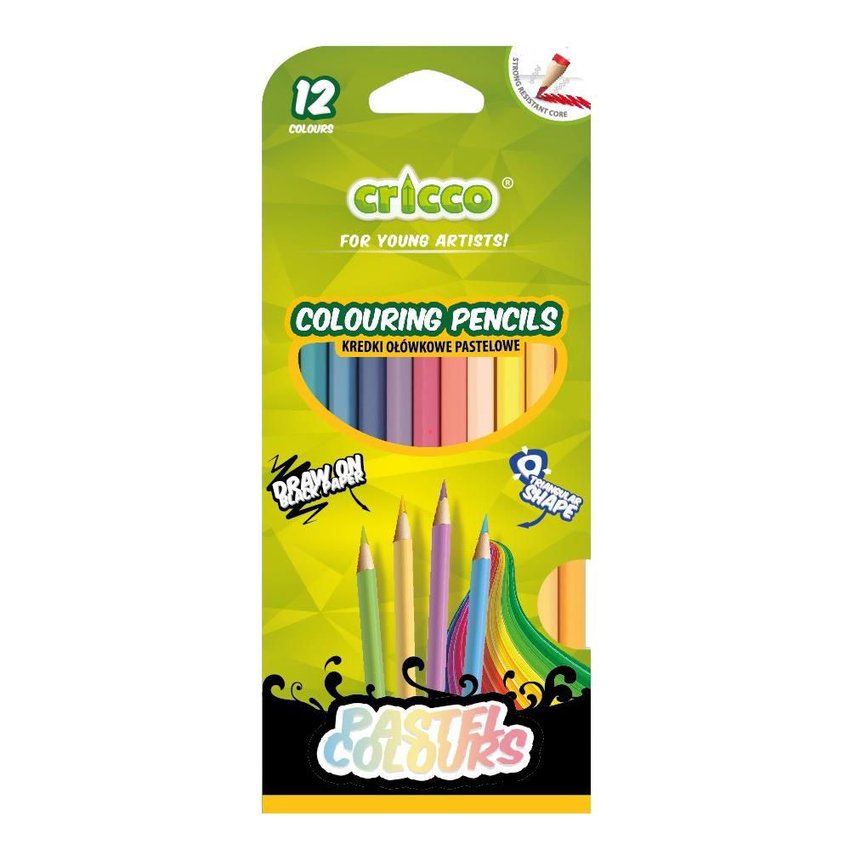 Display Cricco Na Ladę Kredki Pastel Plus 60 Elementów