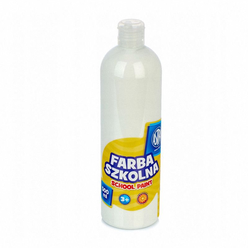 Farba Szkolna Astra 500ml Butelka [83410904] Biała
