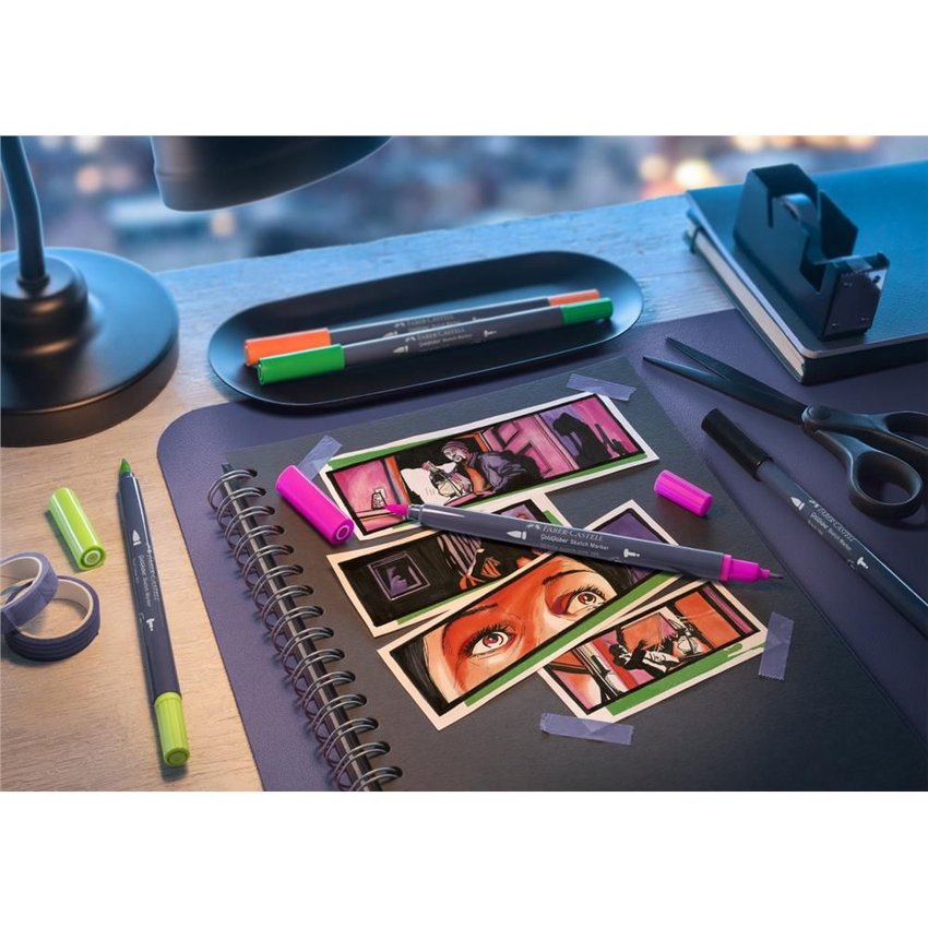 Pisak Goldfaber Sketch Dwustronny, Kolor 207 Faber-Castell