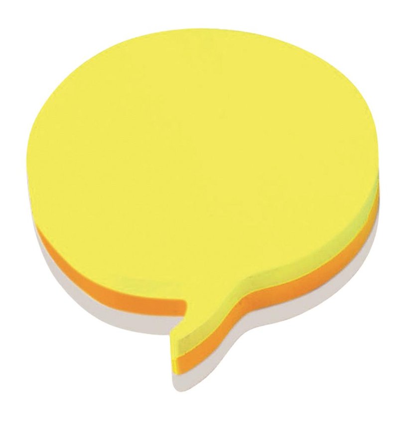 Kostka Samoprzylepna Post-It (2007Sp) 1X225 Kart. W Kształcie Chmurki Komiksowej