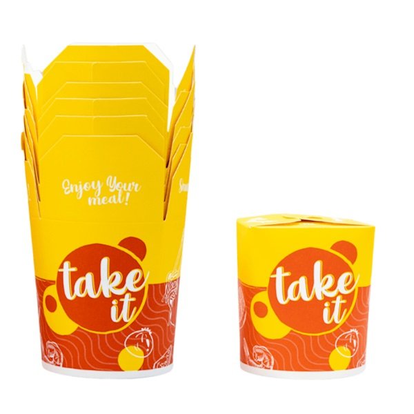 Pojemnik Papierowy Kebab Food Box 750ml A'50 Bio /LoveNature