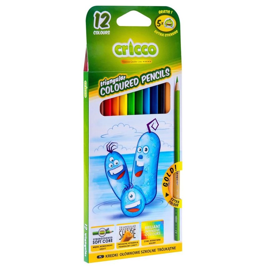 Display Cricco Na Ladę Kredki Pastel Plus 60 Elementów
