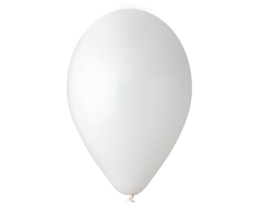 #BL Balony G120 pastel 13" - białe 01/ 50 szt.
