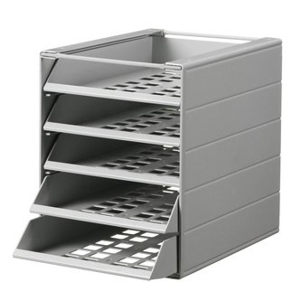 Pojemnik z 5 Szufladami Do Montażu IdealBox Basic 5 A4 Szary /Durable 1712003050
