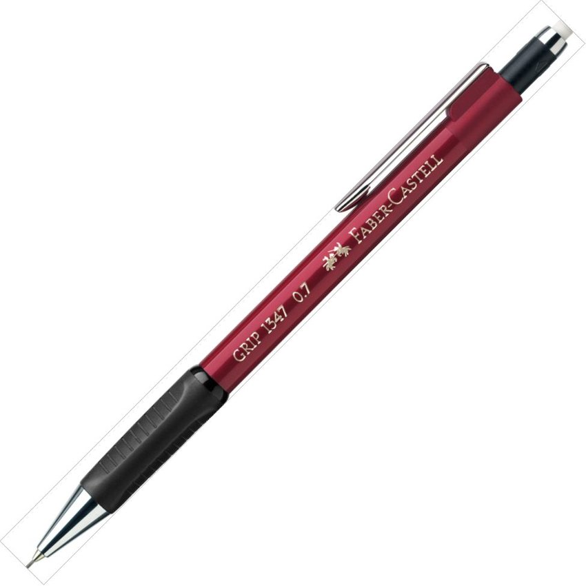 Ołówek Automatyczny Grip 1347 0,7Mm Czerwony Metaliczny Faber-Castell