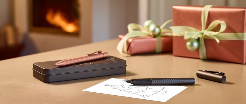 Pióro Wieczne Grip 2010 F Szare   (Dapple Gray) Faber-Castell