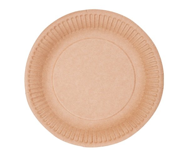 Talerz papierowy śr.15cm Nature 100szt. /Abc-Pak