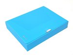 Teczka A4 box neon 55 mm niebieska / Panta Plast