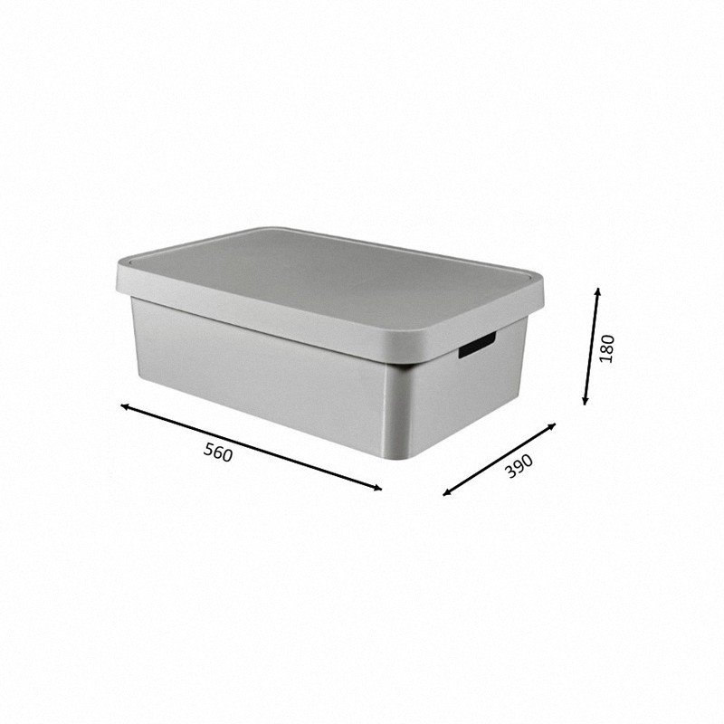 Pojemnik 30L z Przykrywką  Infinity Szary / Curver 233996