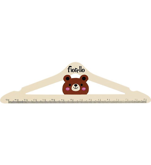 Linijka Fiorello &#8211 15 cm GR-F37MW miś wieszak