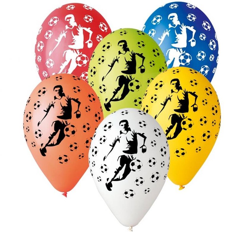 Balony Premium "Piłkarze", 12"/ 5 szt.  /GoDan