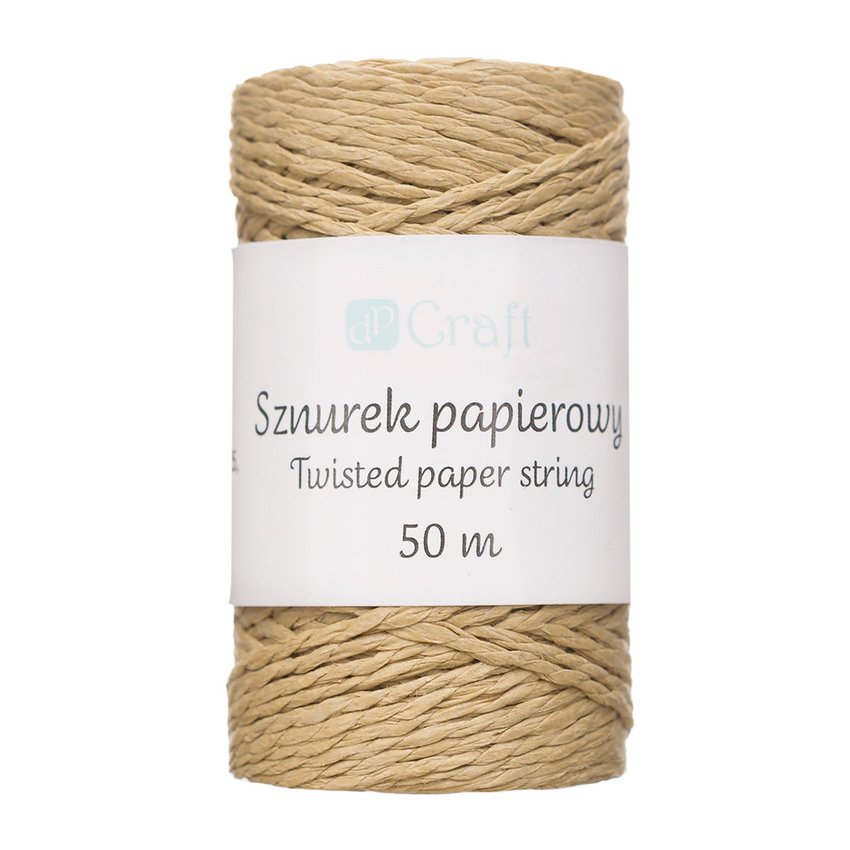 Sznurek Papierowy 50m [DPSZ-019] Kraft /DpCraft