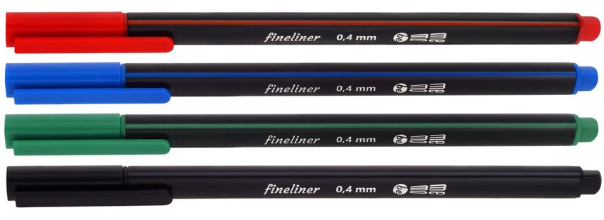 Cienkopisy Memobe 0,4Mm, 4 Kolory Op. Kartonowe