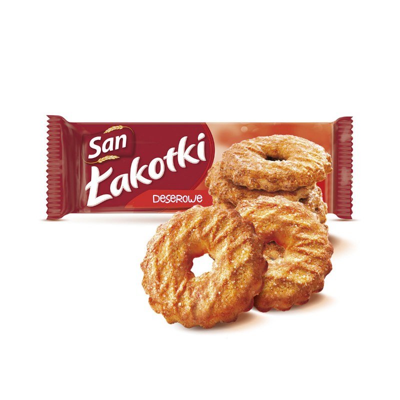 Ciastka Łakotki San 168g z Cukrem