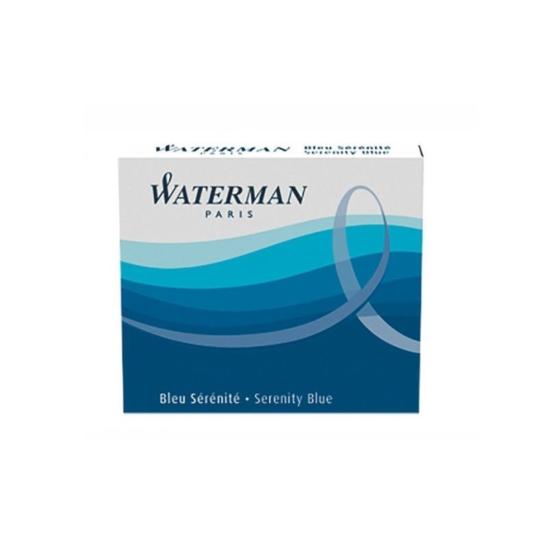 Waterman Naboje Do Pióra Krótkie 6szt. Niebieskie [S0110950]